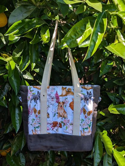 Preorder R30  FABRIC/VINYL Floral Dog Stripes