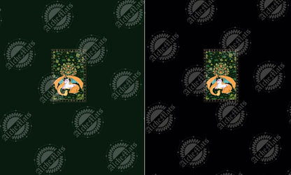 Preorder R30 Fabric Tote/Bag Panel Unicorn Tapestry Black