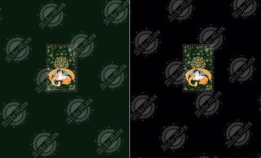 Preorder R30 Fabric Tote/Bag Panel Unicorn Tapestry Black