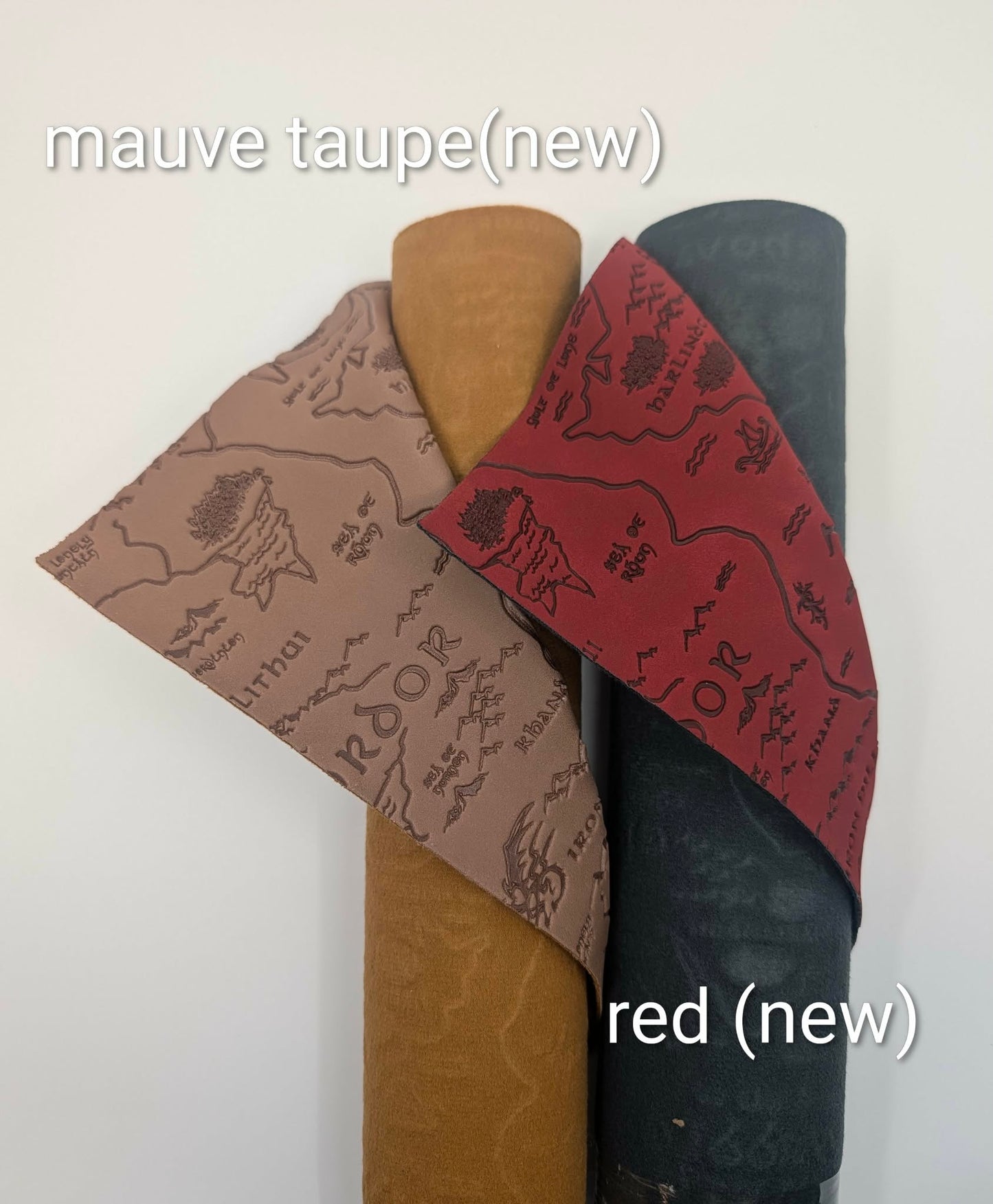 Retail Vinyl Two Toned Matte Suede Deboss Vinyl 18" Roll LORD MAP