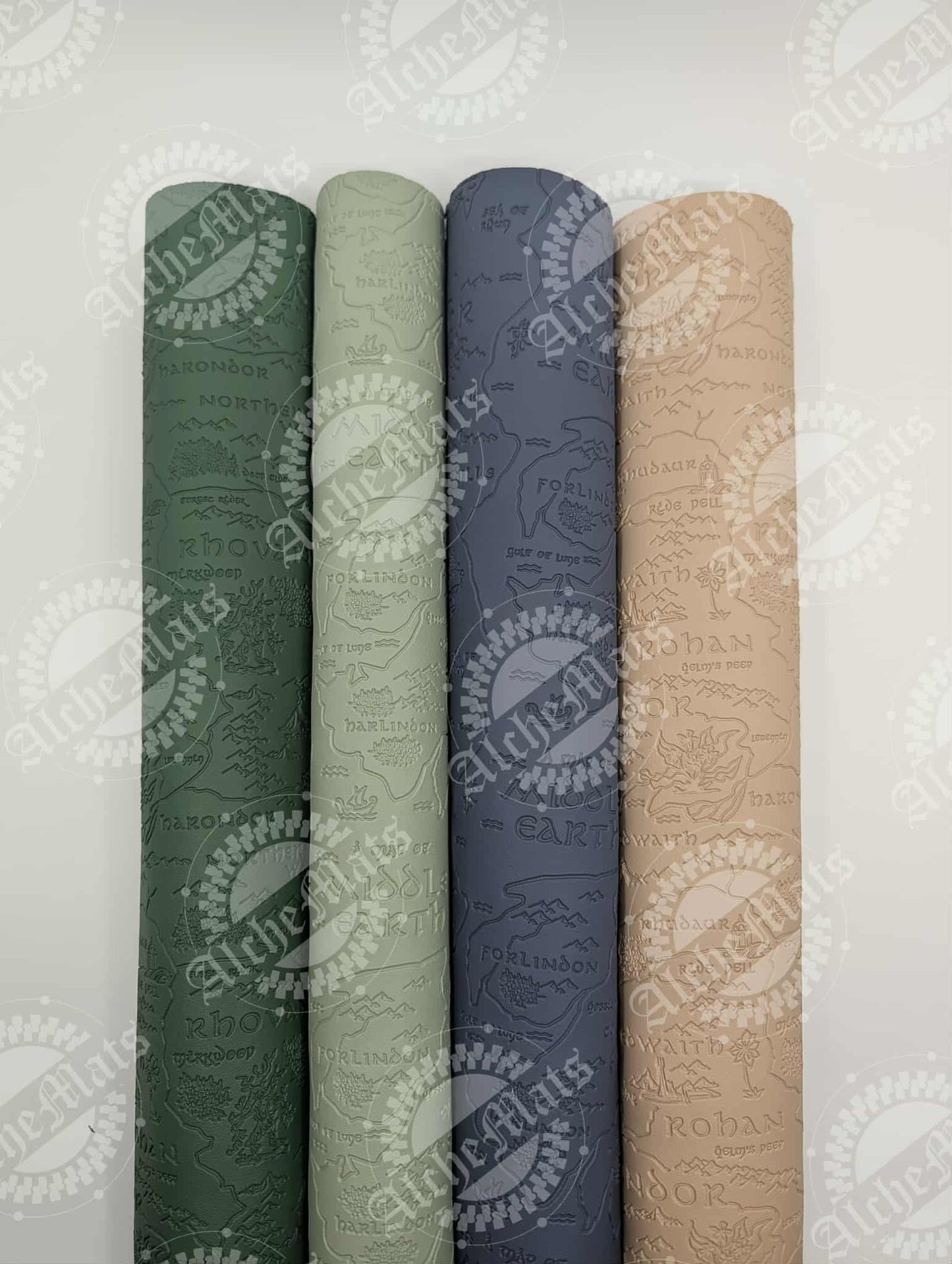 Retail FLAWED Two Toned Marine Like Vinyl 18" Roll LORD MAP