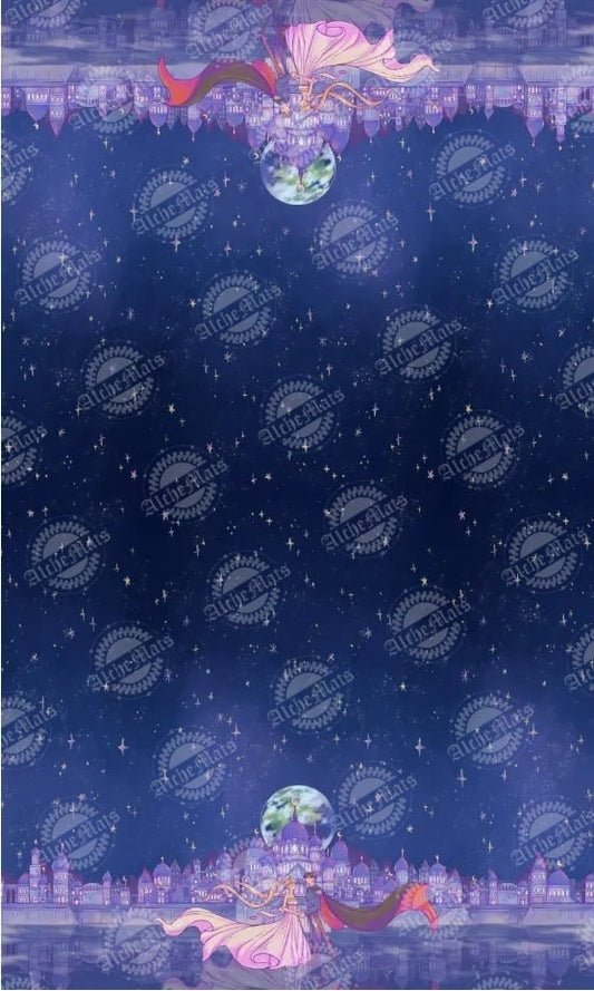 Preorder R30 Fabric Mooncrossed Lovers Double Border Rerun