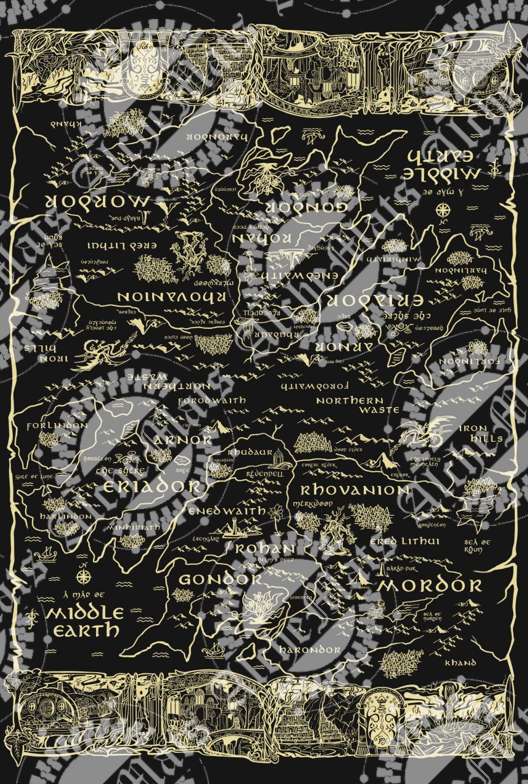 RETAIL FABRIC LORD Double Border UPDATED Panel - Black