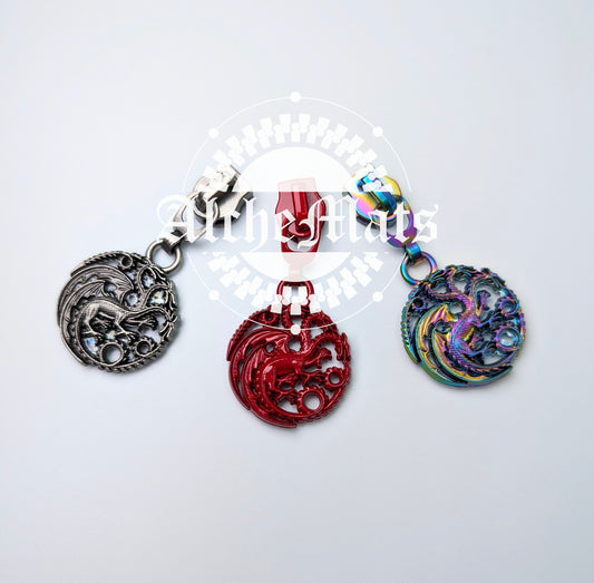 RETAIL Hardware Dragon Zipper Pull #5