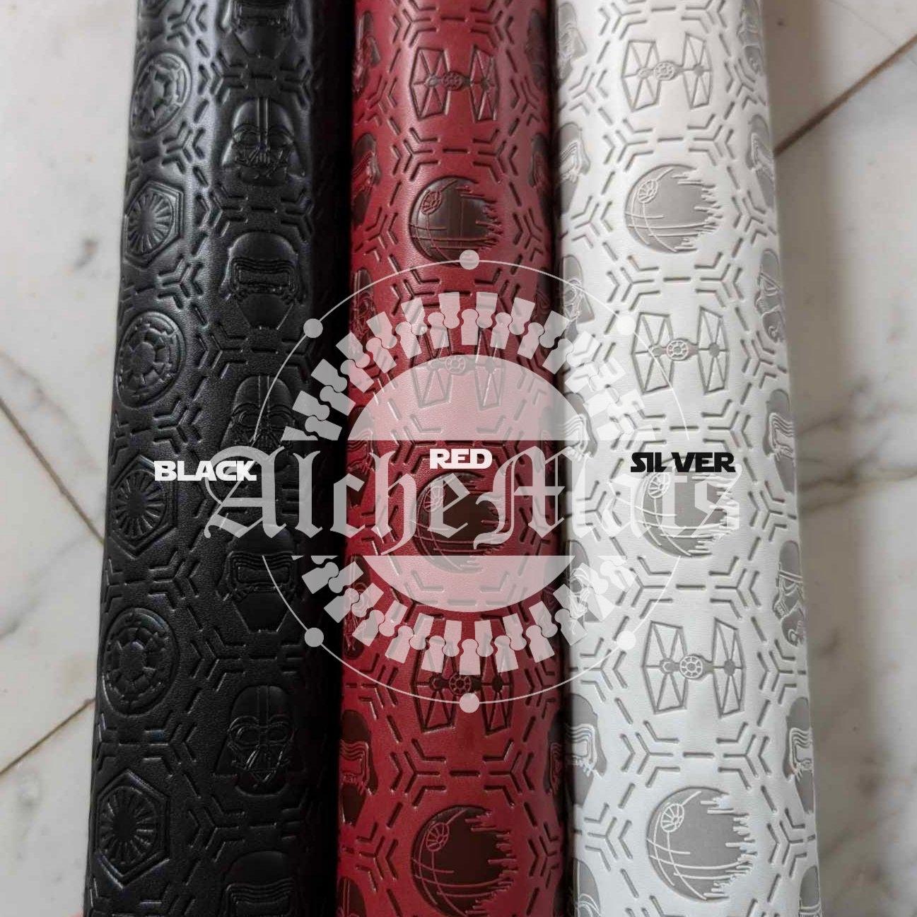 RETAIL Two Toned Deboss Vinyl 18" Roll Bad Guys
