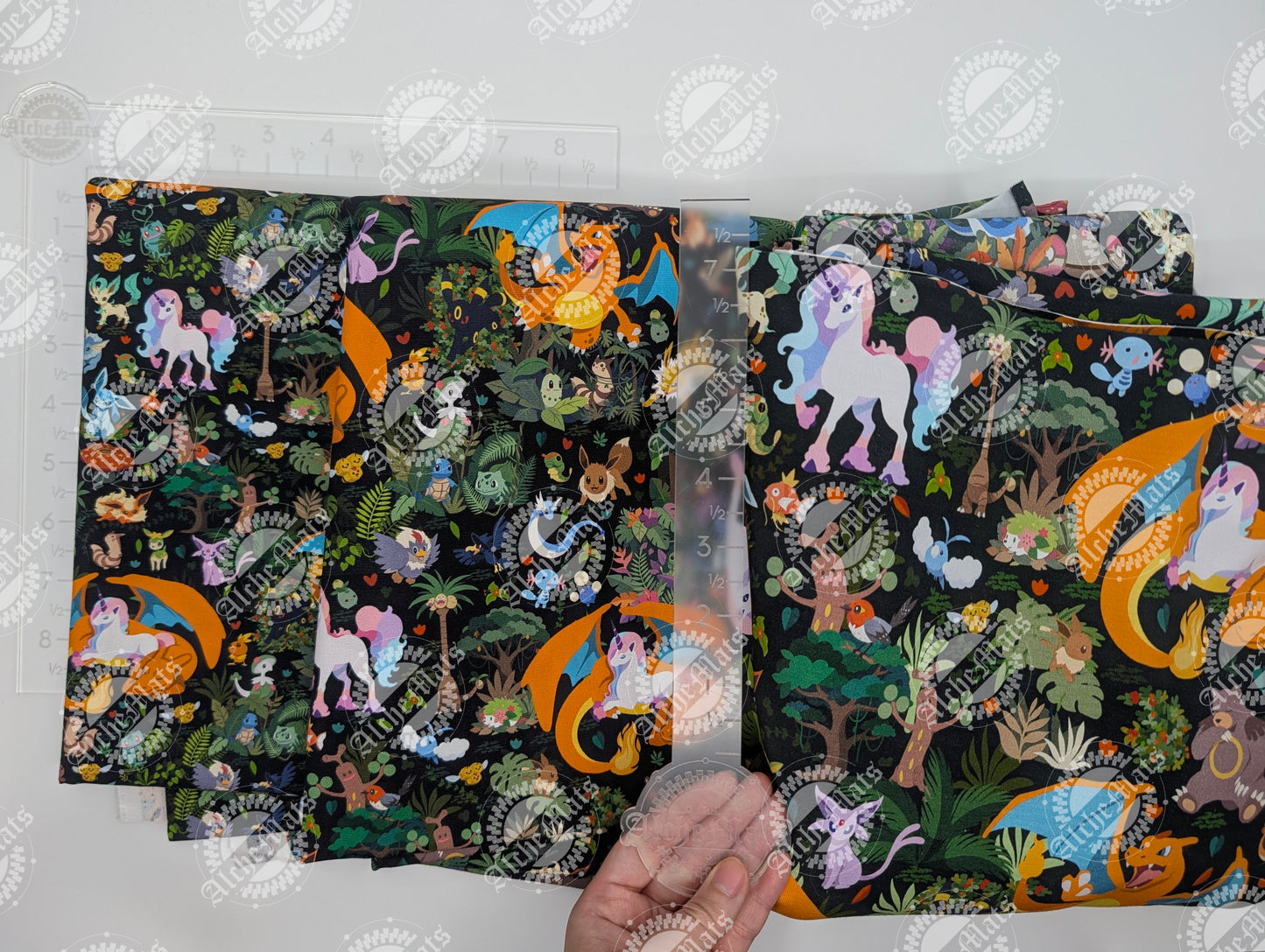 Preorder R30 Fabric/Vinyl Unicorn Tapestry Stacked