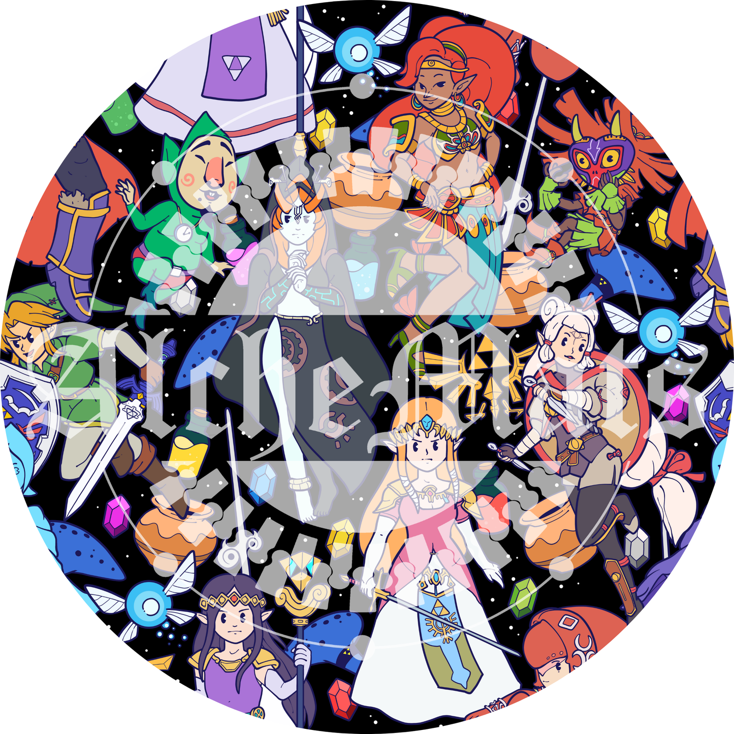 Preorder R30 Fabric/Vinyl Cartoony Hairule Characters