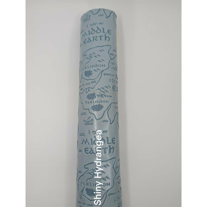 RETAIL Two Toned Smooth Deboss Vinyl 18" Roll LOTR Map