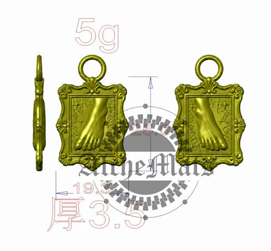 Preorder R31 Hardware Foot Portrait #5 Zipper Pulls