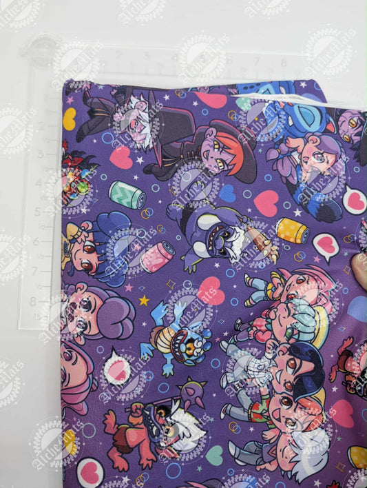 RETAIL FABRIC Chibi Popstars Brushed Athletic Large Scale