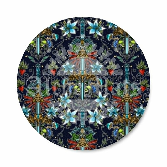 Preorder R30 Fabric/Vinyl Floral Triple Force Damask