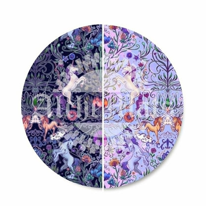 Preorder R30 Fabric/Vinyl Cottagecore Unicorn Damask