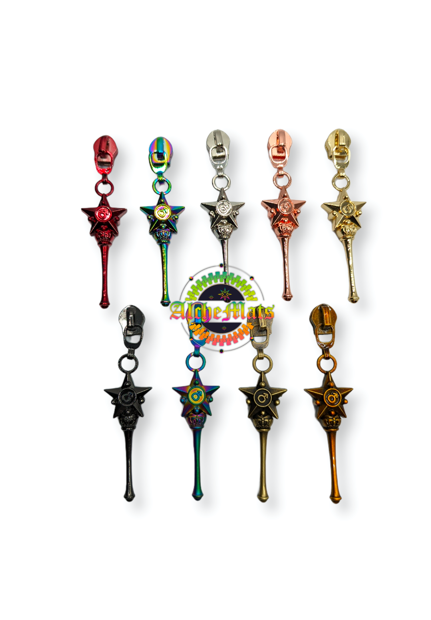 RETAIL R3-4 3D Mars Wand #5 Zipper Pull