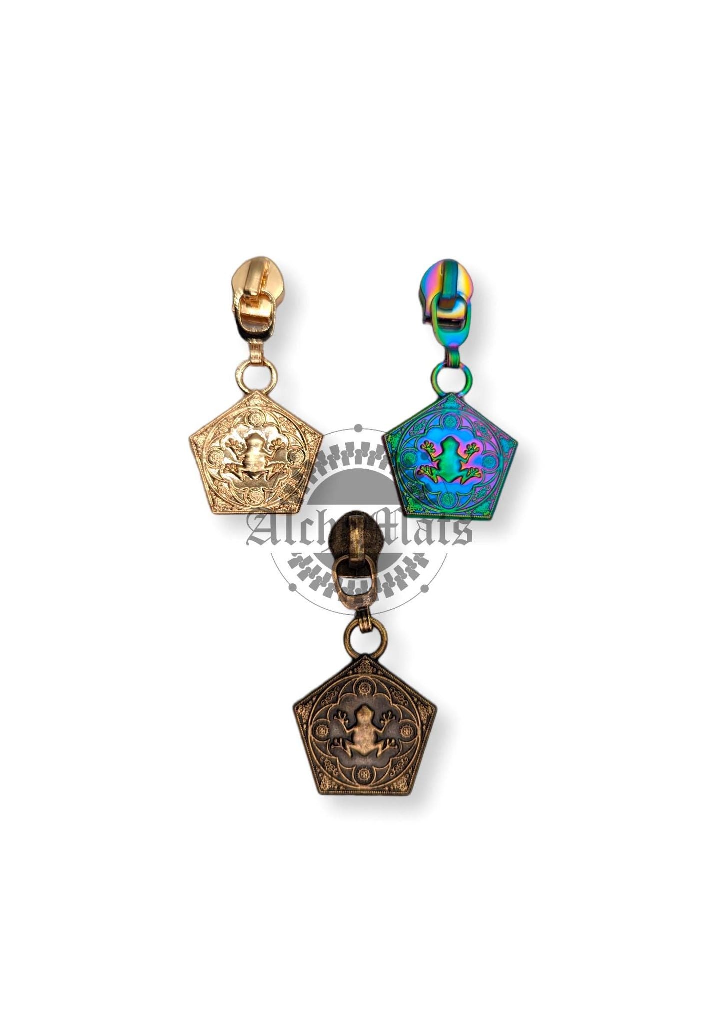 RETAIL Hardware Chocolate Frog Zipper Pull #5