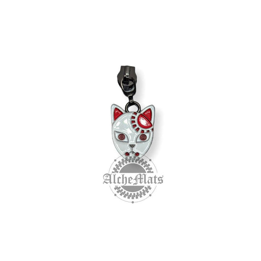 Retail Hardware Fox Mask Enamel #5 Zipper Pull