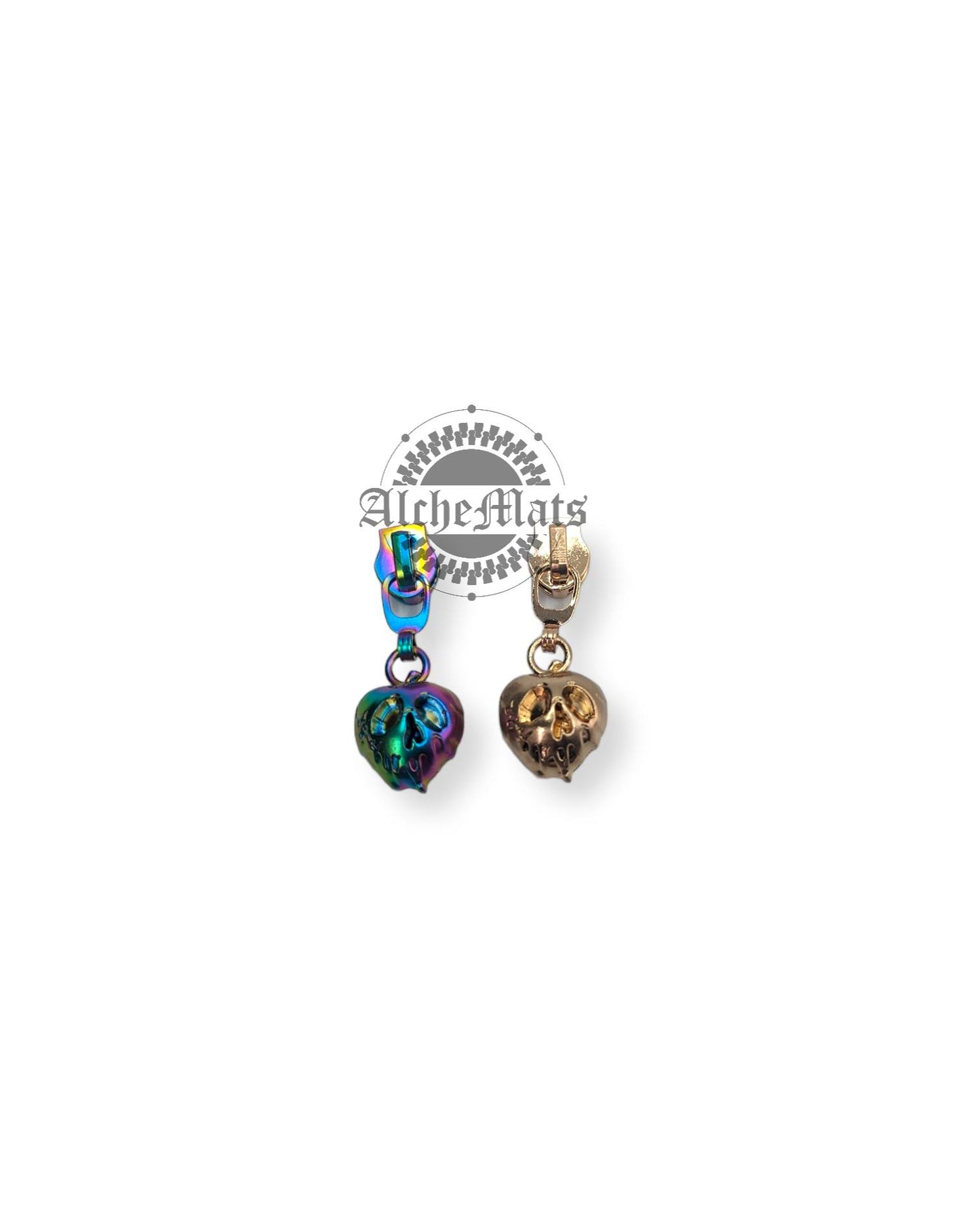 RETAIL Hardware 3D Apple #5 Zipper Pull