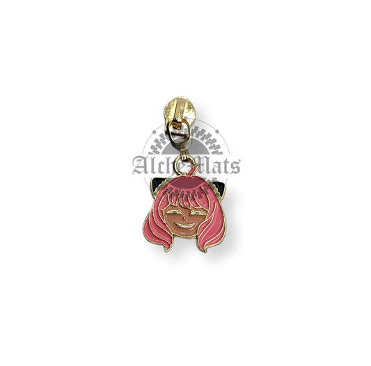Retail Hardware Pink Girl Enamel #5 Zipper Pull