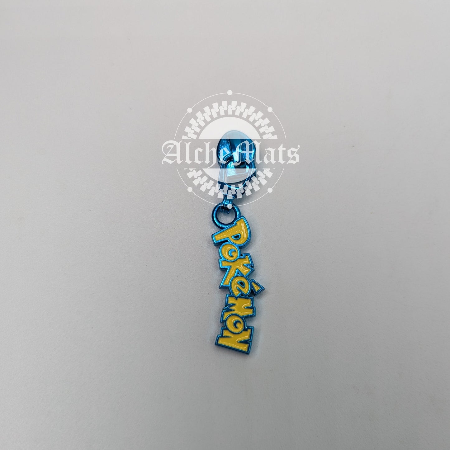 Retail Hardware The Very Best Metallic Blue and Yellow Enamel #5 Zipper Pull
