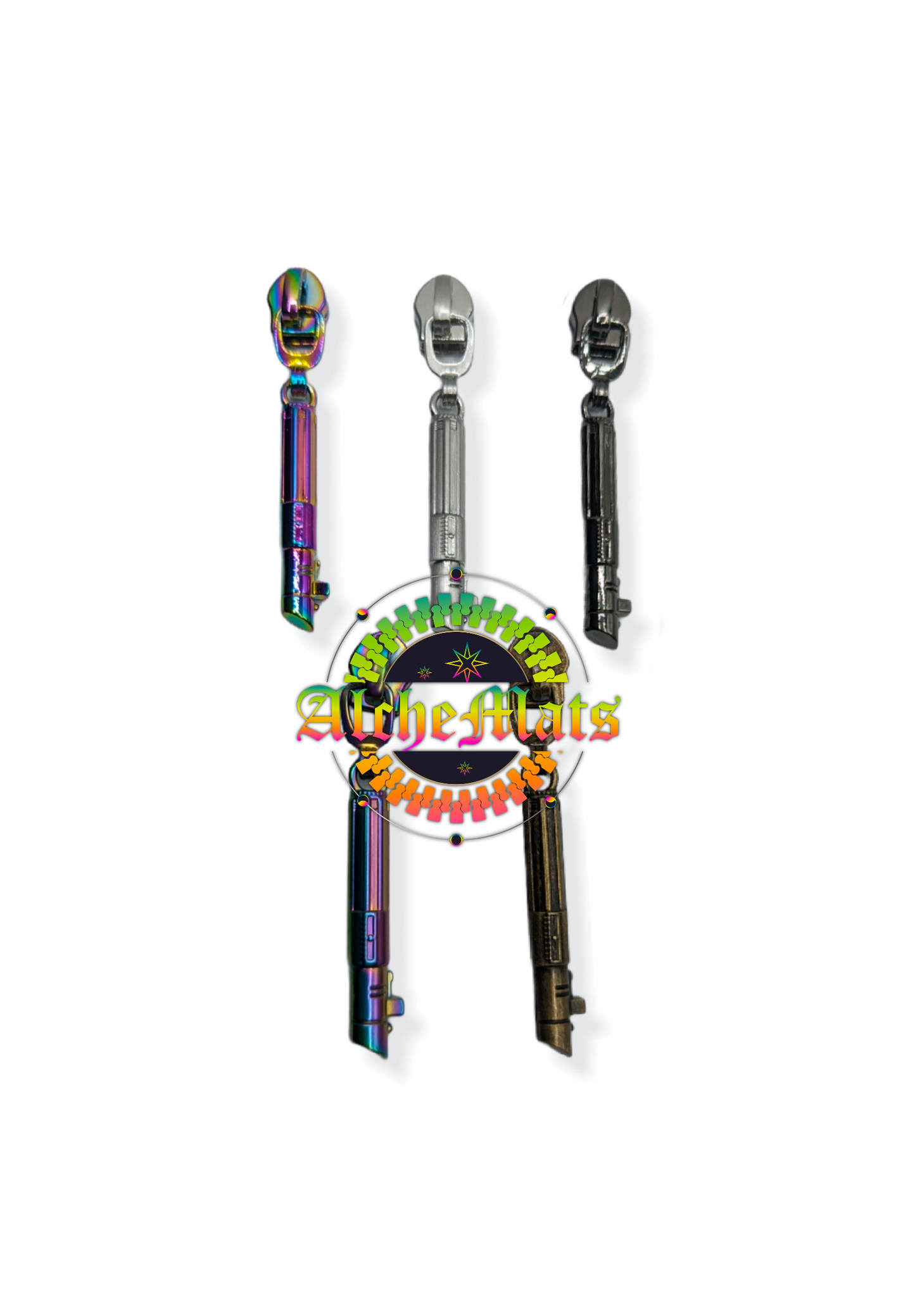 RETAIL Hardware 3D Villain Saber #5 Zipper Pull