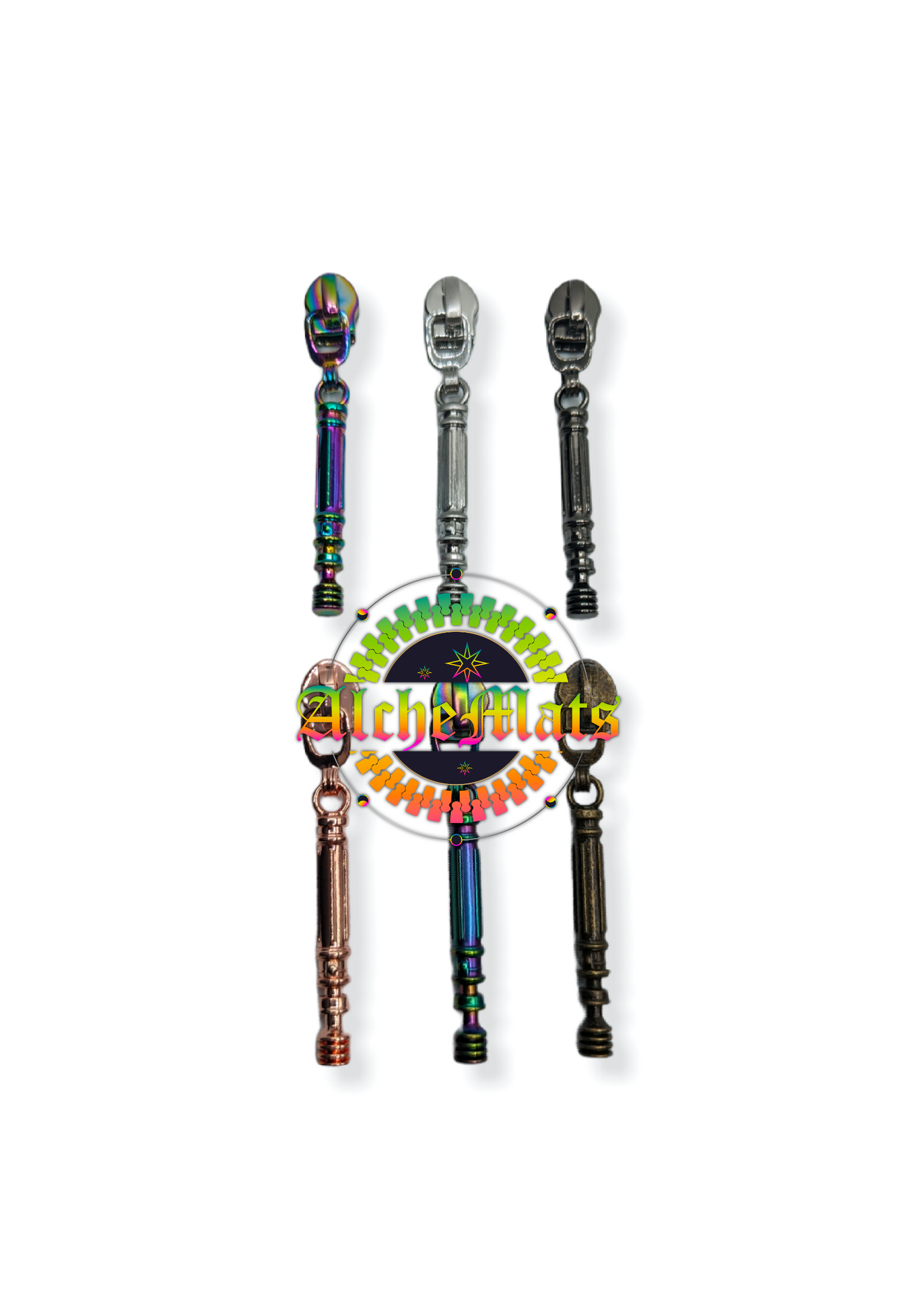 RETAIL Hardware 3D Princess Saber #5 Zipper Pull
