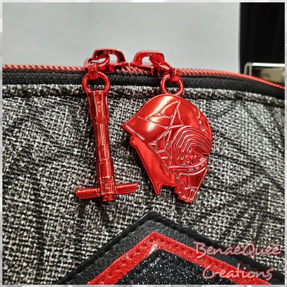 RETAIL Hardware Large Conflicted Helmet #5 Zipper Pull RETIRING