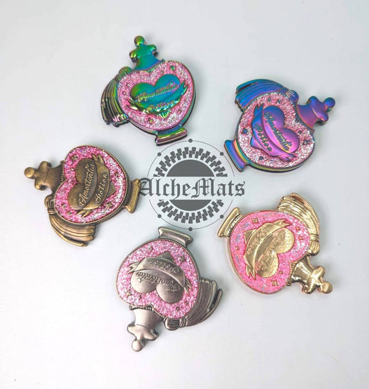 Retail Hardware Love Potion Glitter Enamel Magnet Snap