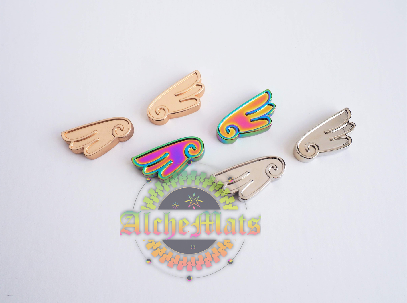 RETAIL Kawaii Wings Strap End for 1" straps Set of Two